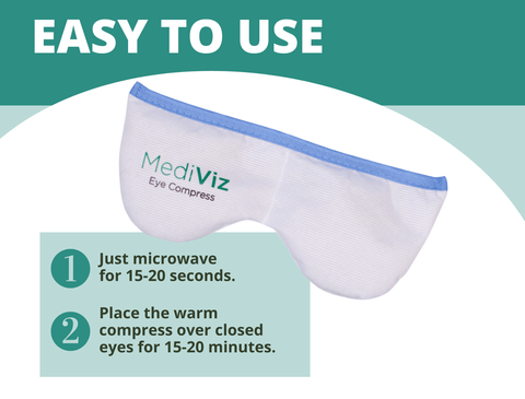 Mediviz Warm Compress Mask - With Removable Cover Dry Eye Supplement MediViz