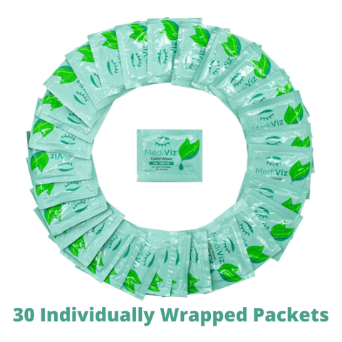 MediViz Tea Tree Eyelid Wipes Dry Eye Supplement MediViz