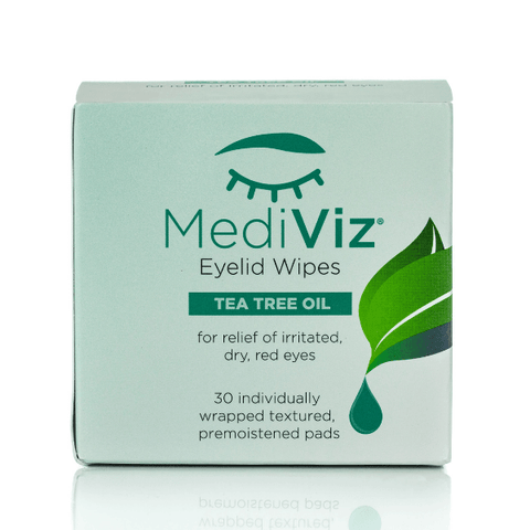 MediViz Tea Tree Eyelid Wipes Dry Eye Supplement MediViz 30-Pack