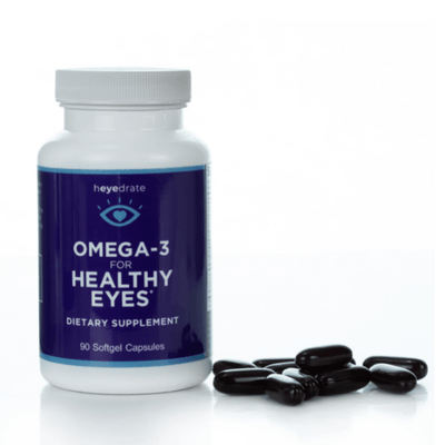Heyedrate® Lid & Lash Cleanser, Omega-3, Tea Tree Oil Soap (3-Month Supply) Dry Eye Supplement Heyedrate