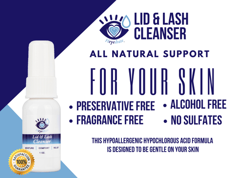 1-Month Supply PREMIUM Savings Bundle - Heyedrate® Lid & Lash Cleanser | Heyedrate® Omega-3 Dry Eye Supplement Heyedrate