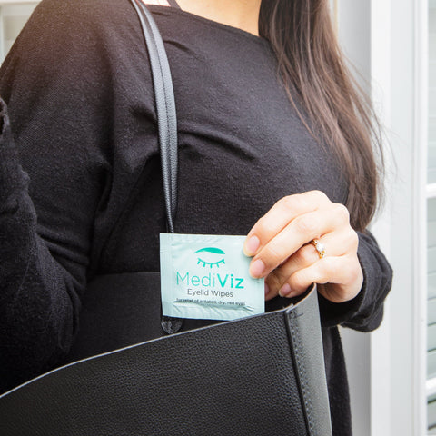 MediViz Eyelid Wipes | Eyelid Cleaning Wipes Dry Eye Supplement MediViz
