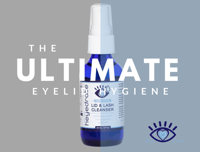 Heyedrate® Lid & Lash Cleanser (2 oz GLASS Bottle) Dry Eye Supplement Heyedrate