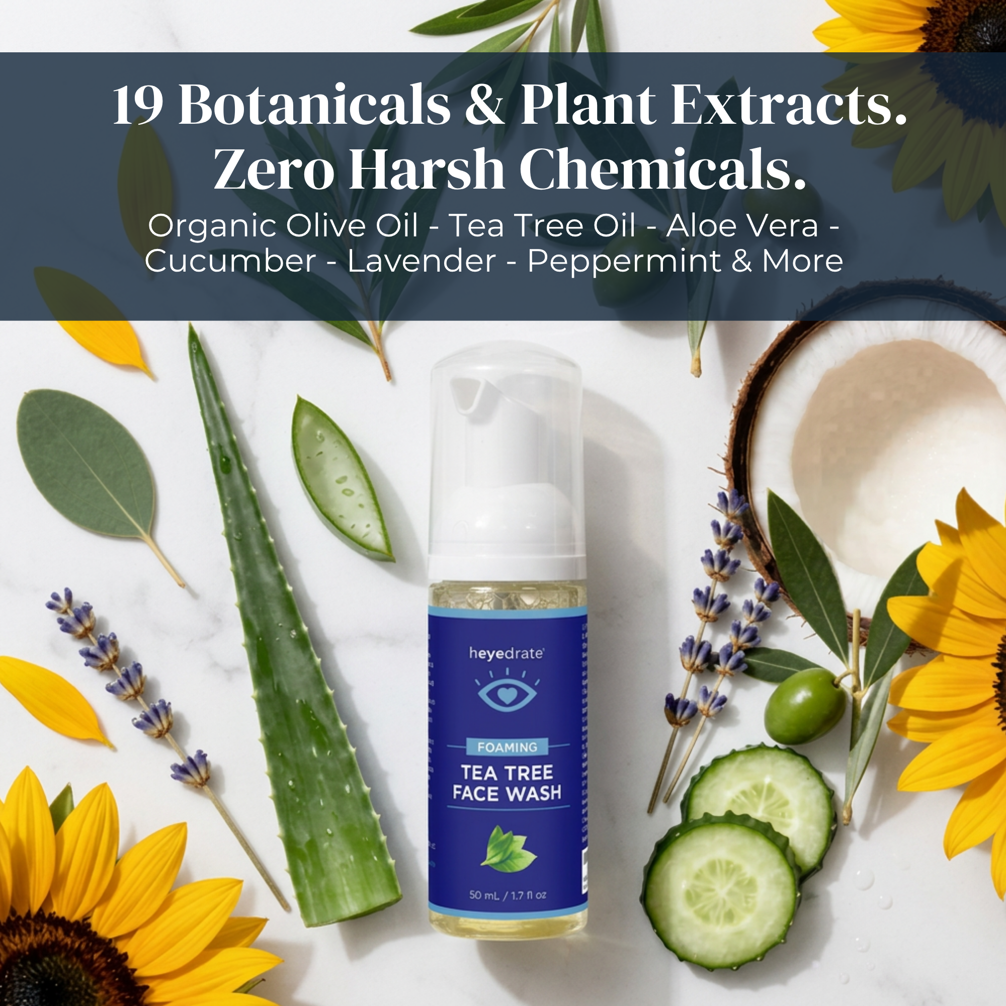 Eye Love Heyedrate Foaming Tea Tree Face Wash and Eyelid Cleanser