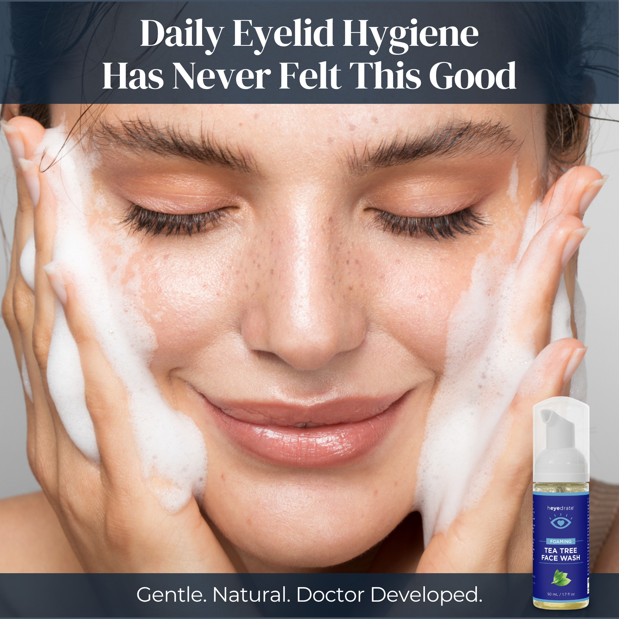 Eye Love Heyedrate Foaming Tea Tree Face Wash and Eyelid Cleanser