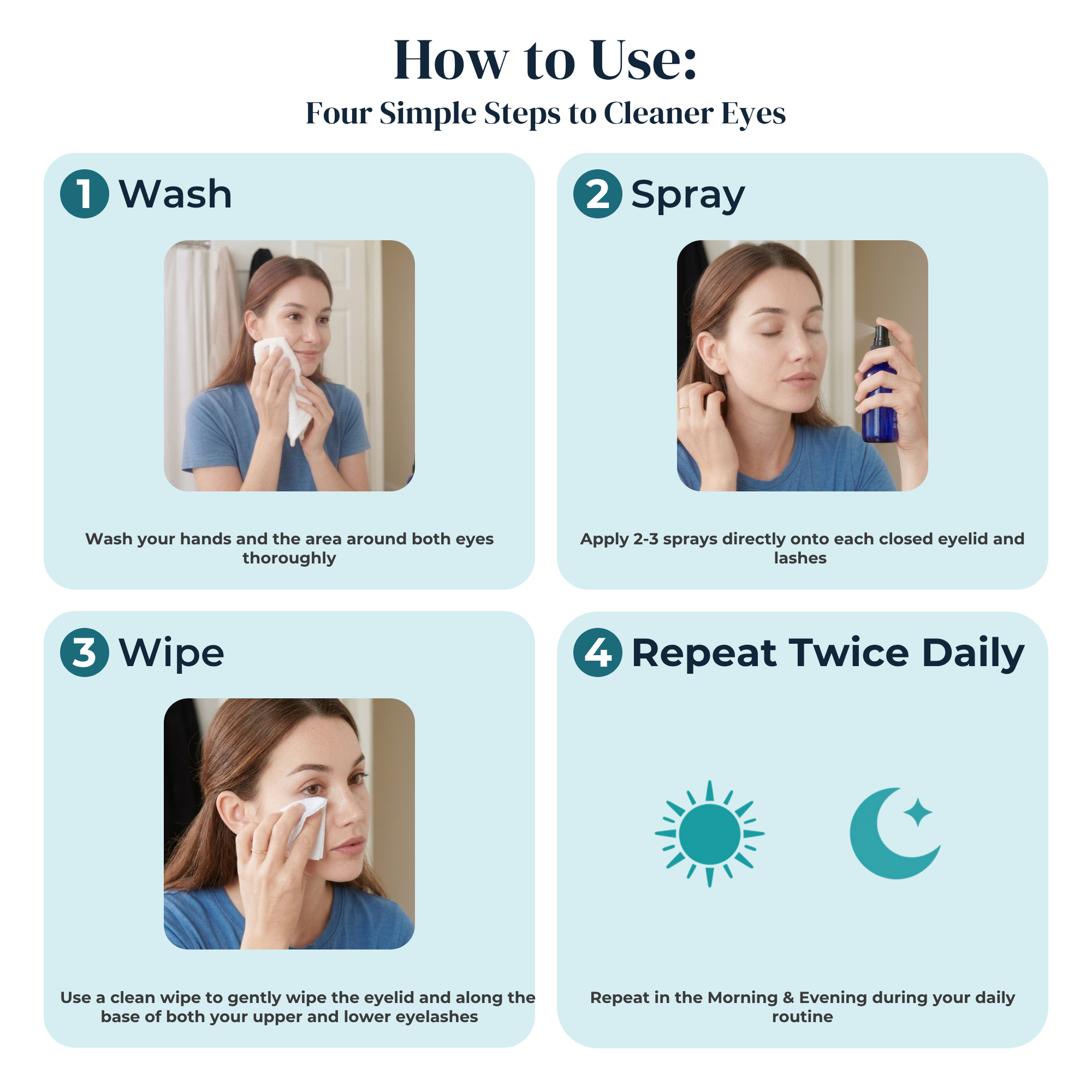 Eye Love Heyedrate Lid & Lash Cleanser (4oz GLASS Bottle)