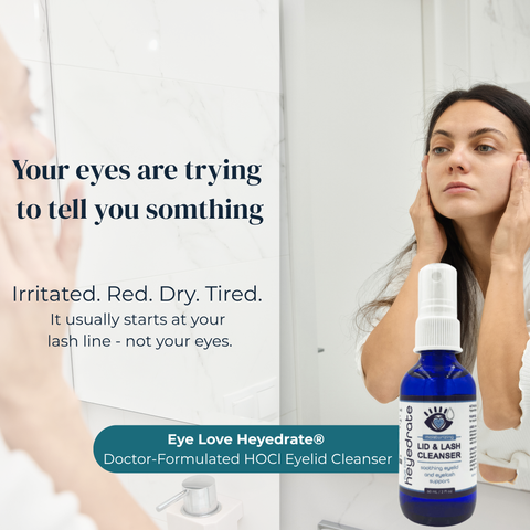 Eye Love Heyedrate Lid & Lash Cleanser - 2oz GLASS Bottle