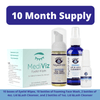 10 Month Supply Bundle | Eyelid Wipes, Tea Tree Face Wash, Lid & Lash Cleanser (4 oz and 1 oz) Dry Eye Supplement Eye Love, LLC