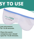 Mediviz Warm Compress Mask - With Removable Cover Dry Eye Supplement MediViz 