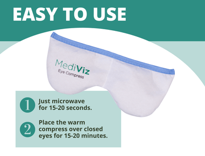 Mediviz Warm Compress Mask - With Removable Cover Dry Eye Supplement MediViz