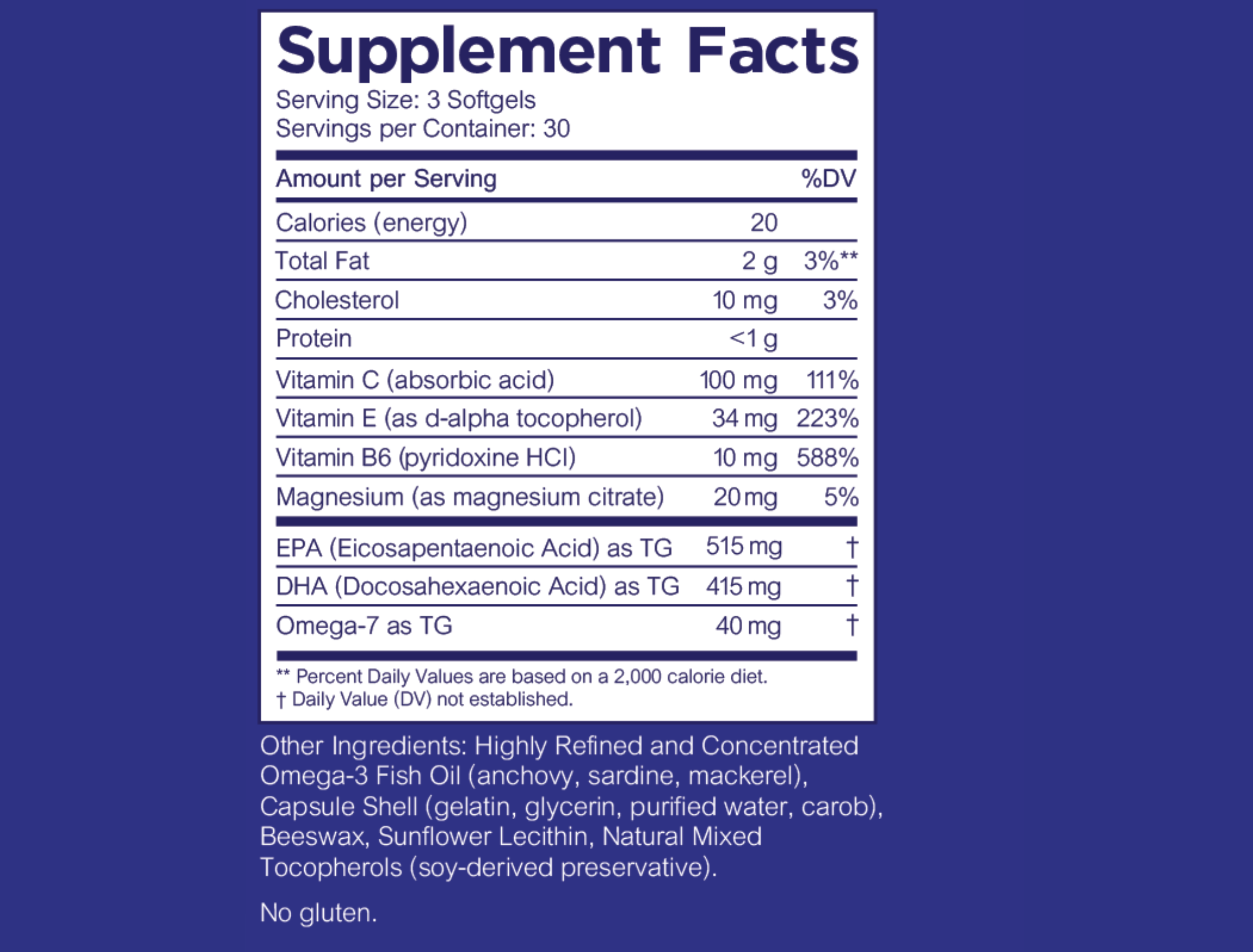 Heyedrate® Omega-3 for Eye Health | 1-Month Supply Dry Eye Supplement Eye Love 