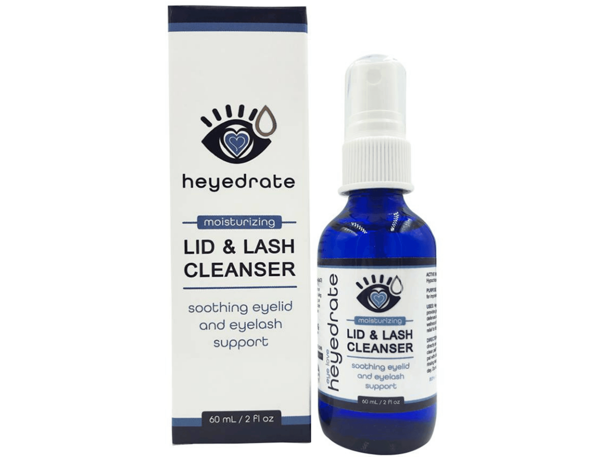 Subscription Heyedrate® Lid & Lash Cleanser (2 oz GLASS Bottle) Dry Eye Supplement Heyedrate 