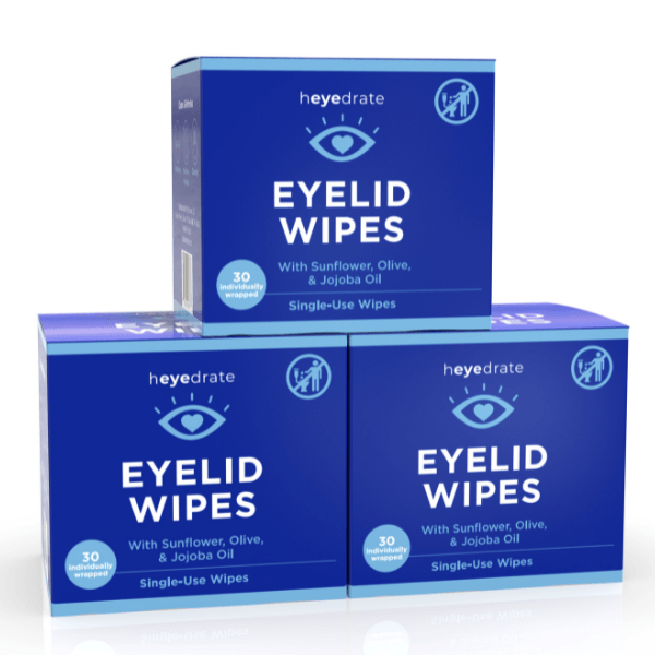 Heyedrate Eyelid Wipes - Eyelash and Facial Scrub by Eye Love (90 wipes/ 3 boxes) Facial Cleansers Eye Love 