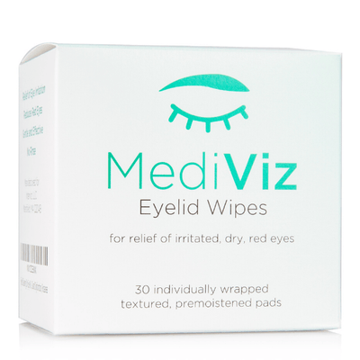 MediViz Eyelid Wipes | Eyelid Cleaning Wipes Dry Eye Supplement MediViz 30-Pack