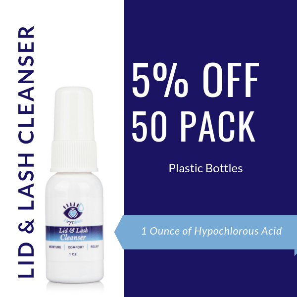 WHOLESALE Bulk - 50 Pack Case | Heyedrate® Hypochlorous Acid Lid and Lash Cleansing Spray 1 oz. Heyedrate 
