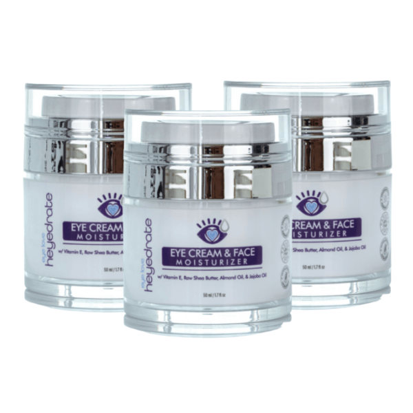 Heyedrate® Eye Cream and Face Moisturizer with Vitamin E Oil, Raw Shea Butter & Jojoba Oil Heyedrate 