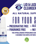 Heyedrate® Lid & Lash Cleanser (2 oz GLASS Bottle) Dry Eye Supplement Heyedrate 
