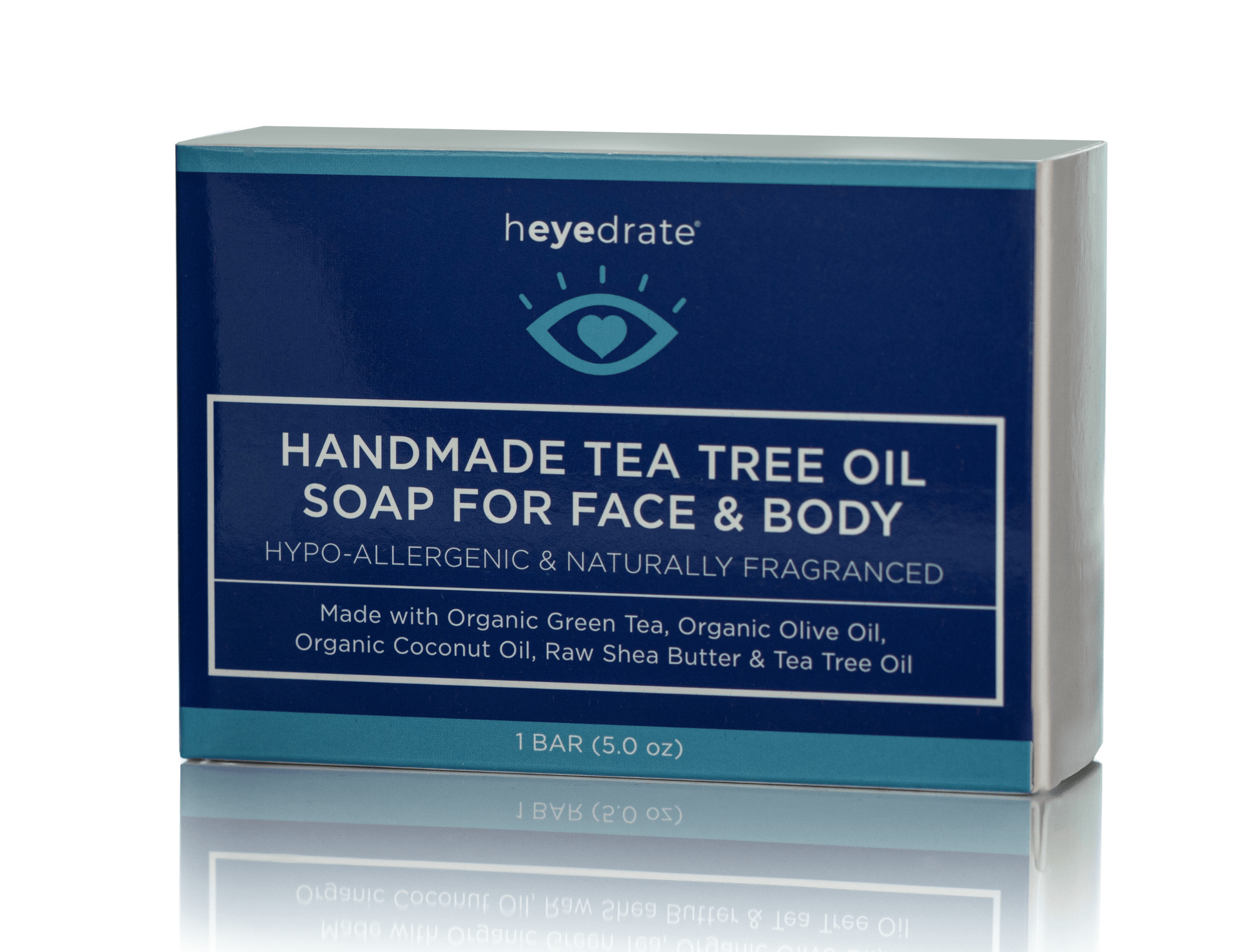 Heyedrate® Organic Tea Tree Oil Handmade Face Soap | 1-Pack Dry Eye Supplement Heyedrate 