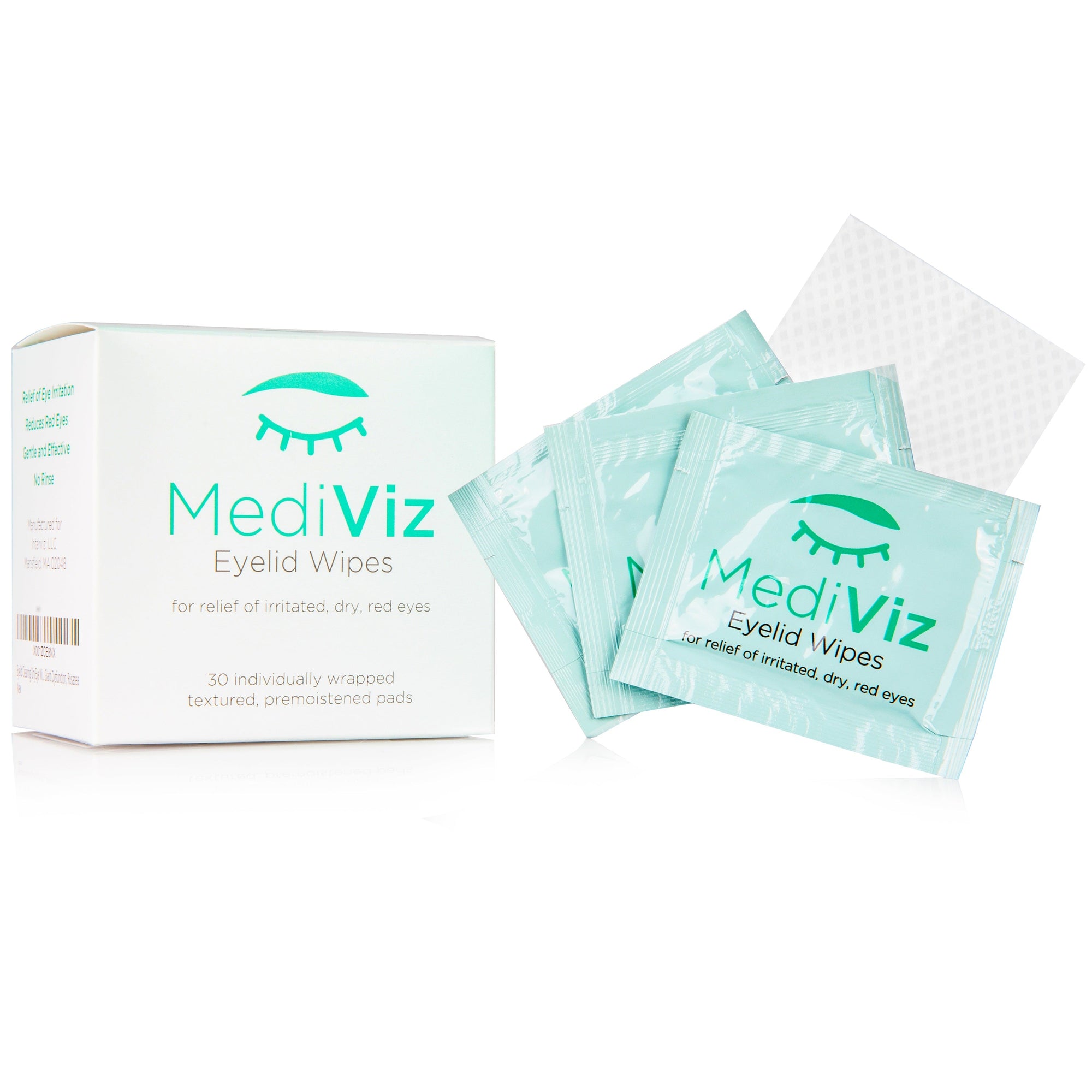 MediViz Eyelid Wipes | Eyelid Cleaning Wipes Dry Eye Supplement MediViz 